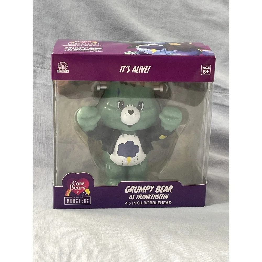 NEW Set of Care‎ Bears X Universal Monsters - Good Luck, Cheer, & Grumpy Bear